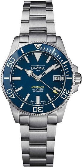 Davosa Armbanduhr Argonautic, Automatik, Edelstahl, Blau, 39,5 mm, Herren - Bild 1