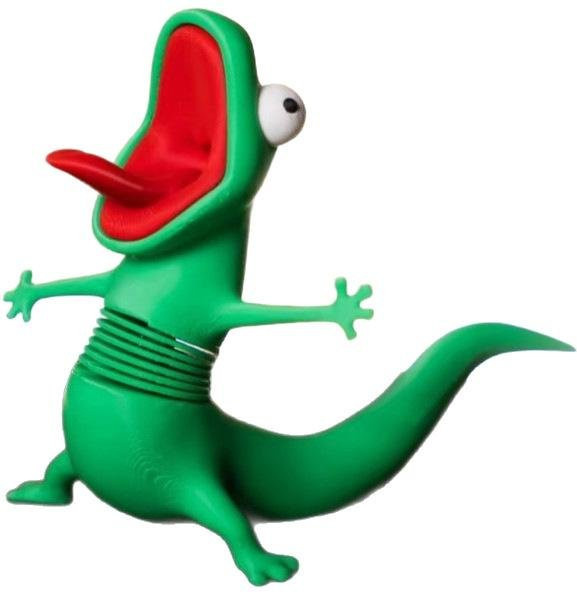 Binchi Lizard Memes Eidechsen-Schmuckstück Spielzeug, mit austauschbarer Feder - Bild 1