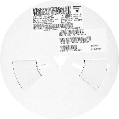 Vishay CRCW1206220RFKTBBC SMD-Widerstand 220 Ohm 1% 1206 Farbe: Weiß - Bild 1