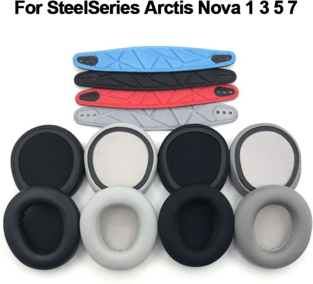SteelSeries Ersatz-Ohrpolster in Blau für Arctis Nova 1, 3, 5, 7 Gaming-Kopfhörer - Bild 1