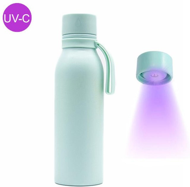 Allbestart UV-Sterilisations Wasserbecher aus 304 Edelstahl mit intelligenter Desinfektion, 600ml, Weiß - Bild 1