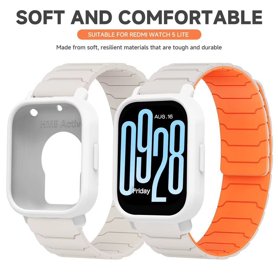 OAKCHARM Schutzhülle und Silikonarmband für Xiaomi Redmi Watch 5 Active/5 Lite, Silikon, Unisex - Bild 2