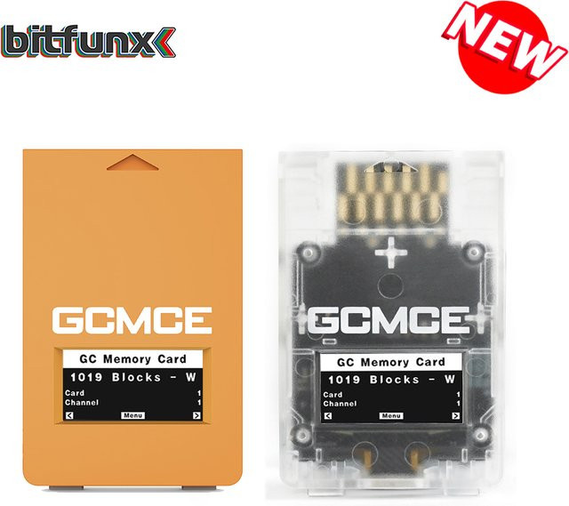 Bitfunx GCMCE FlipperMCE Speicherkartenleser-Adapter für NGC GameCube und Wii RVL-001 in Blau - Bild 1