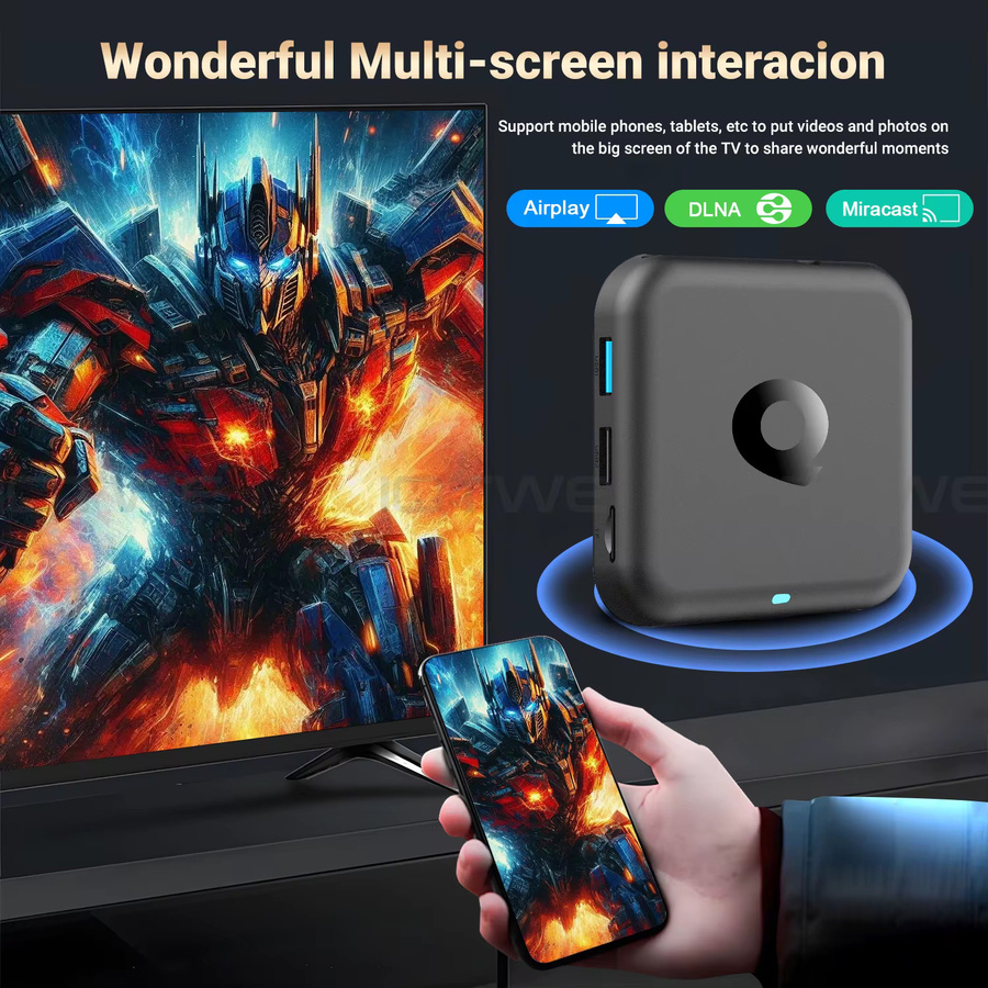 XGODY R69Q Smart TV Box Android 14, 4K UHD Streaming Media Player mit 2 GB RAM + 32 GB Speicher, Bluetooth 5.4, Google Assistant, Dual Wifi 5G, Schwarz - Bild 5