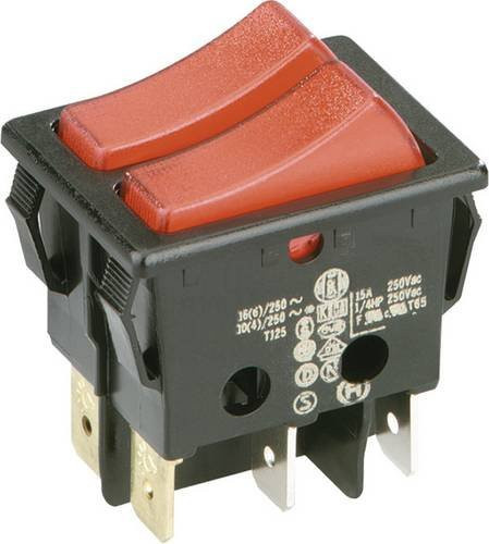 Bachmann Wippschalter 924.120 in Schwarz und Rot - Bild 1