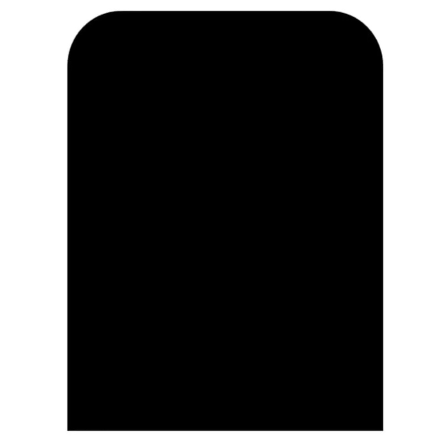 Valo Stahlbodenplatte Segmentbogen in Schwarz, B: 100 cm, T: 120 cm, Stärke: 2 mm - Bild 2