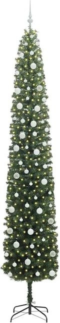 vidaXL Künstlicher Weihnachtsbaum in Grün mit 300 warmweißen LEDs und Ständer, Höhe: 270 cm - Bild 1
