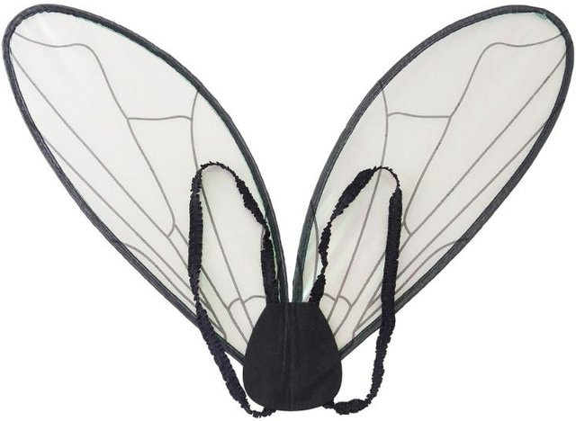 Glitzer Fee Flügel, Schmetterling Fee Flügel, Verkleidung, Weiß - Bild 1