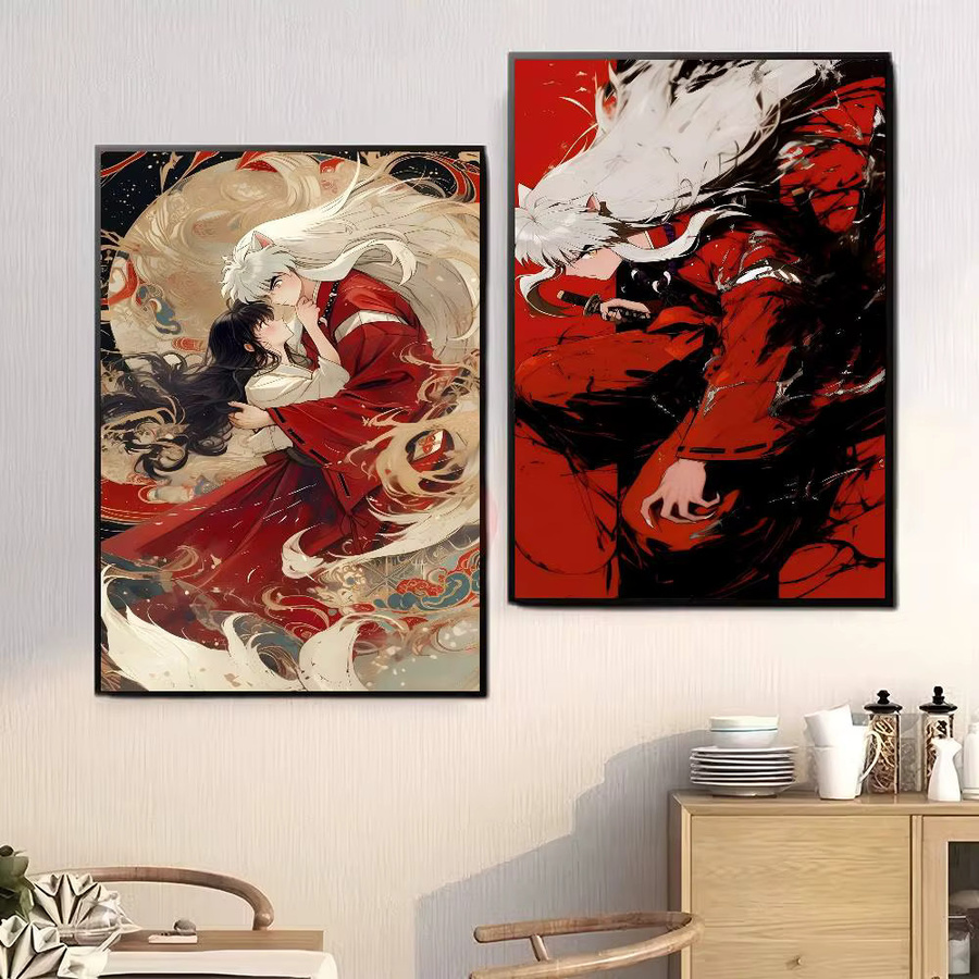 Inuyasha Anime Wandaufkleber aus wasserfestem Papier in Mehrfarbig - Bild 4