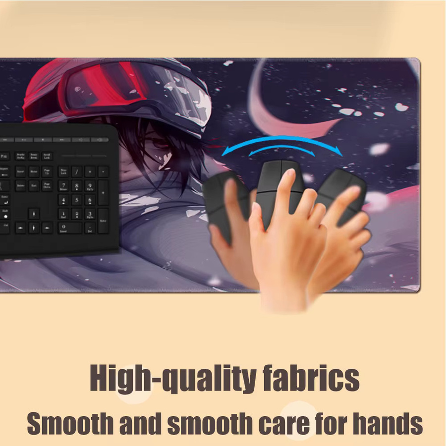 Rutschfestes Gaming Mauspad Rukia Kuchiki für PC und Laptop, Multicolour - Bild 4