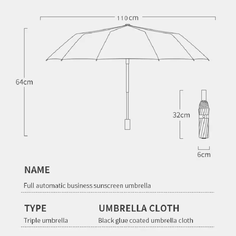 Xiaomi Vollautomatik-Regenschirm mit 24 Knochen und Doppelknochen-System in Blau aus Aluminium mit UV-Schutz und Windbeständigkeit - Bild 4