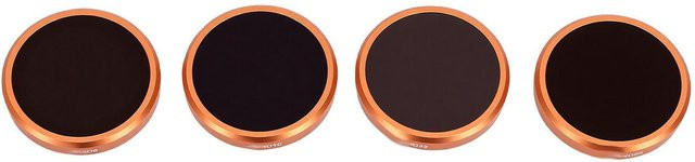 ND-Filter-Set für DJI Osmo Action 6 Action-Kamera aus kratzfestem HD-Glas, Farben: Schwarz und Multicolour, Set bestehend aus ND8, ND16, ND32 und ND64 - Bild 1