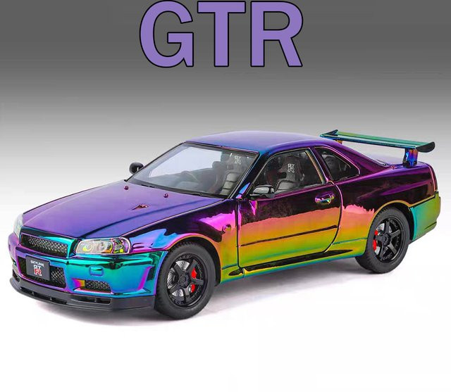 caipo GTR SKYLINE GTR-R34 Spielzeugauto, Modell, 1:24, Metall, Rad zurückziehen - Bild 1