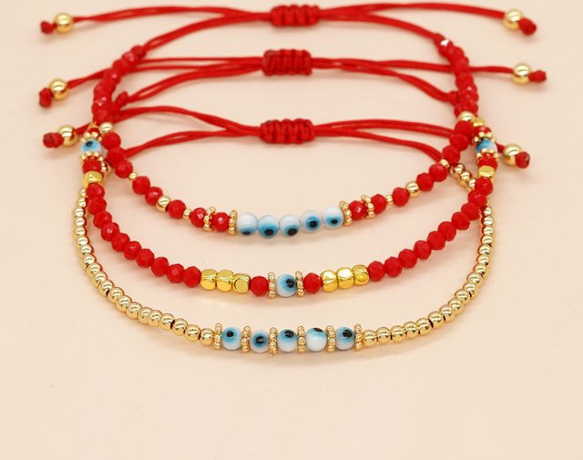 Go2Boho Freundschaftsarmband, vergoldet, Perle, Kristall, Damen - Bild 1