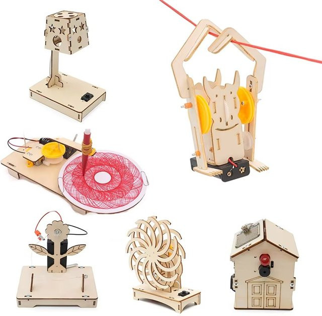 SONGYI STEM-Spielzeug, 3D-Holzpuzzles, Gebäudemodellbausätze, 1-teiliges Set - Bild 1