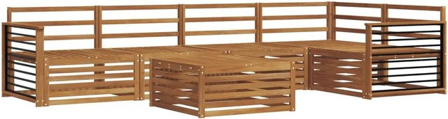 vidaXL Outdoor-Sofagarnitur 6-teilig aus Massivholz Akazie in Braun - Bild 1