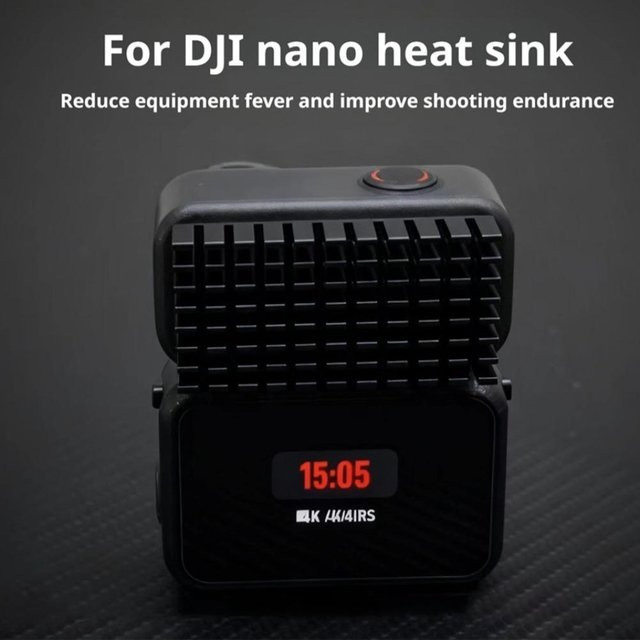 DJI Nano Kühlkörper in Schwarz für effiziente Wärmeableitung beim Outdoor-Aufnahmebetrieb - Bild 1