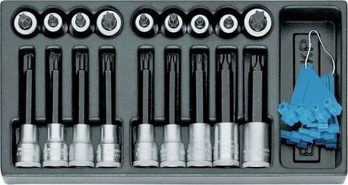 Gedore Werkzeugeinlage 1500 E-ITX 19 LKP in Schwarz, B/T/H: 31,0 x 15,8 x 4,2 cm - Bild 1
