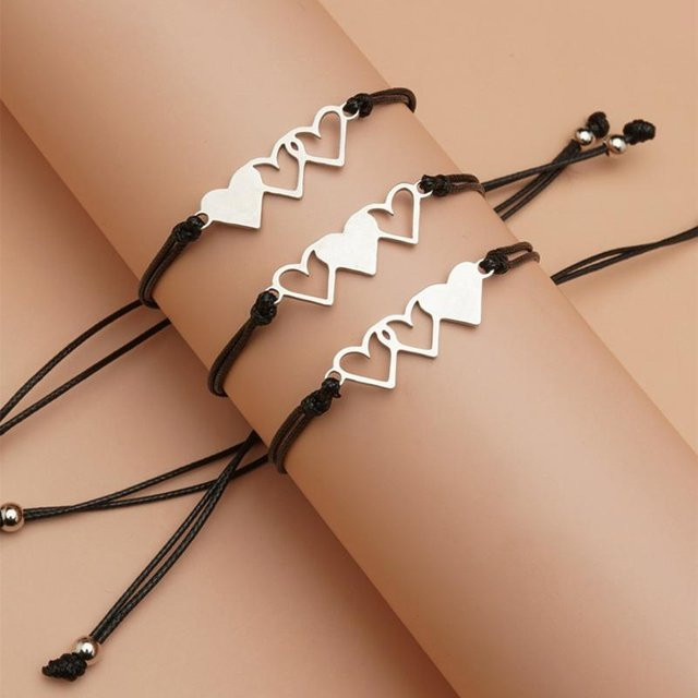 Allbestart Armbänder, Edelstahl, Silber, Damen - Bild 1