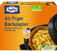 Toppits Transparentes Backpapier für Heißluftfritteusen und Airfryer - Bild 1