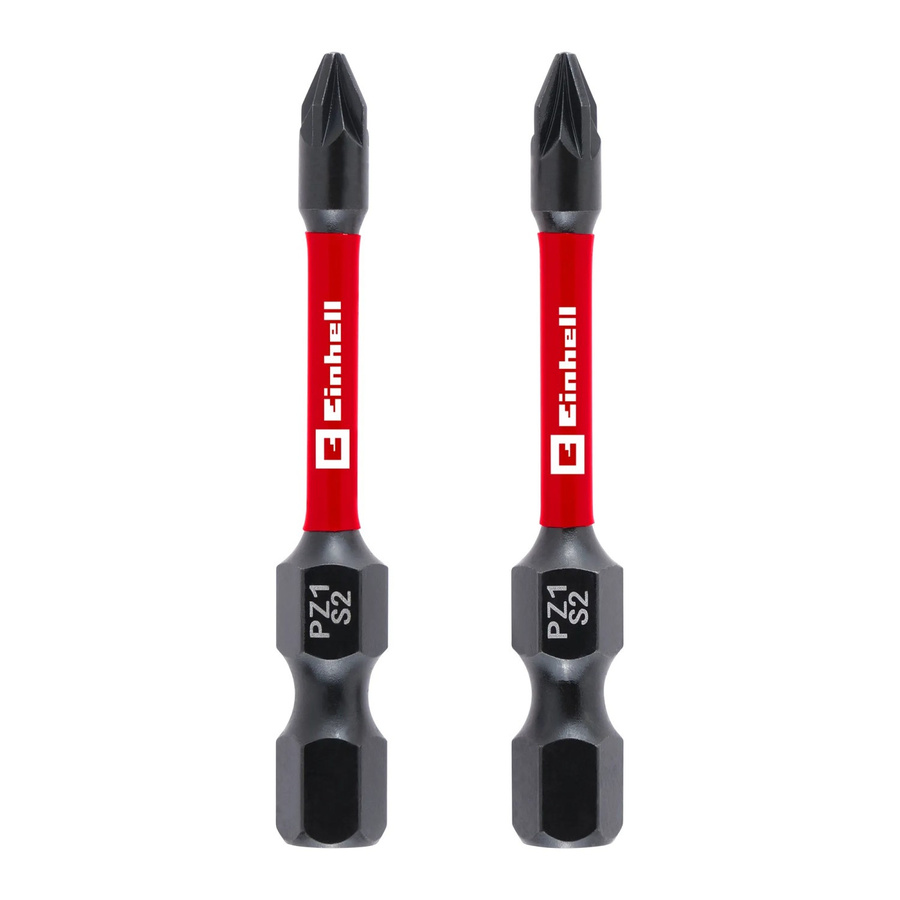 Einhell Impact Bit-Set 2-teilig PZ1 in Rot aus Stahl, Länge: 50 mm - Bild 2