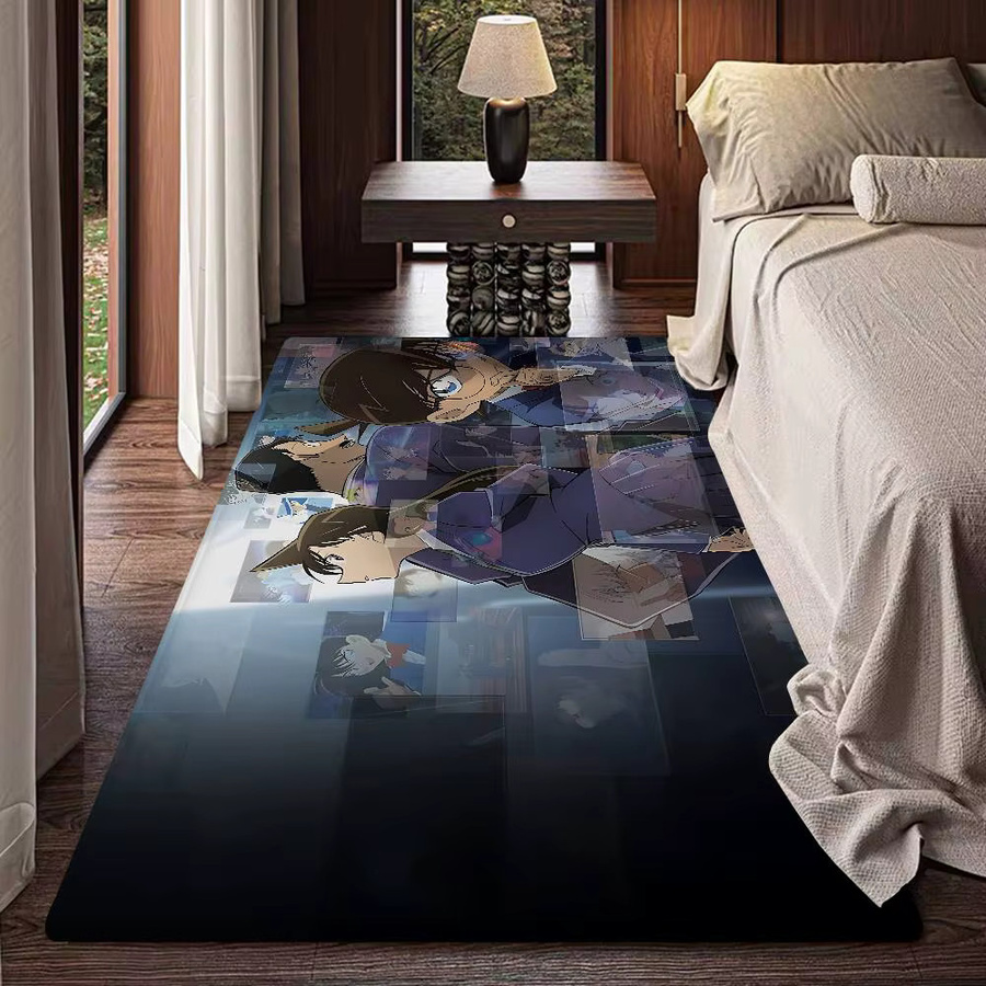 Potdemiel Detective Conan Anime Teppich, rechteckig, gestreift, rutschfest und wasserabsorbierend, Multicolour, B/T: 60 x 40 cm - Bild 5