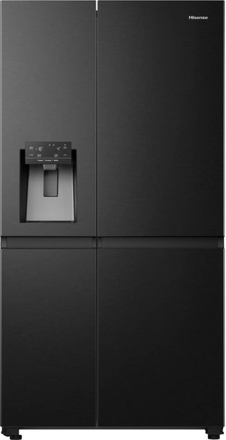 Hisense Side-by-Side Kühlschrank RS818N4TFE in Schwarz, B/H/T: 91 x 179 x 73 cm - Bild 1