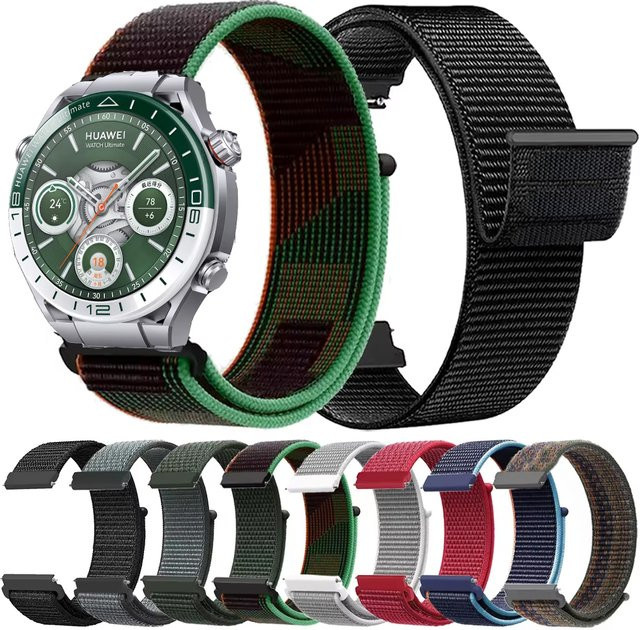 Huawei Uhrenarmband Nylon, Bunt, 20mm 22mm - Bild 1