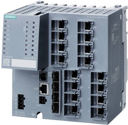 Siemens 6GK5416-4GR00-2AM2 Industrial Ethernet Switch 10/100/1000 Mbit/s in Grau - Bild 1