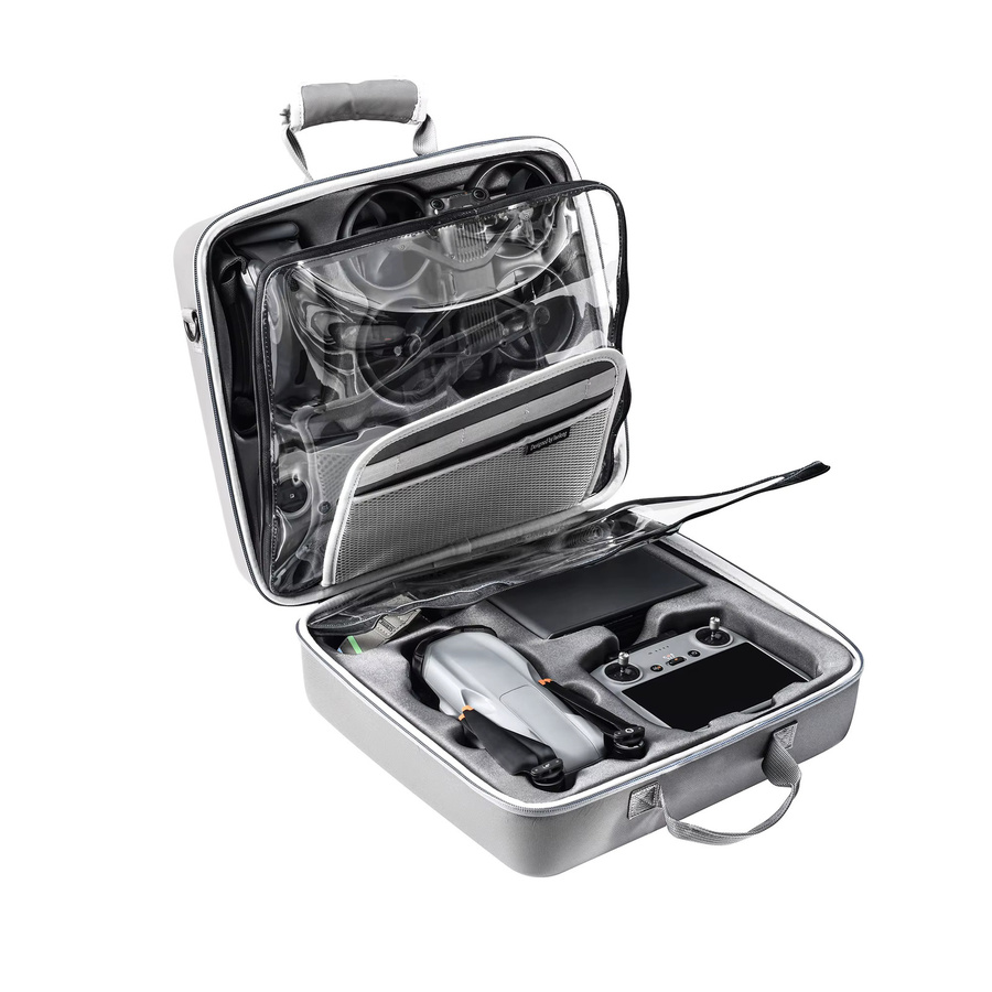 STARTRC Tragbare Transporttasche für DJI Avata 2, Mini 4 Pro und Air 3S, Stoßfeste Reise-Aufbewahrungstasche in Grau - Bild 7