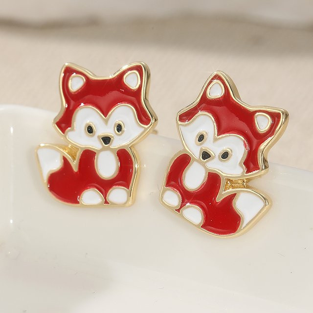 YoYo Ohrstecker Fuchs, Gold, Damen - Bild 1