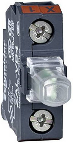 Schneider Electric ZALVG1 Hilfsschalterblock für Aufbaugehäuse in Weiß mit integrierter LED für 48-120V Kleinverteilerzubehör - Bild 1
