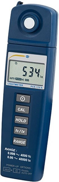 PCE Instruments Beleuchtungsmesser PCE-170 A Helligkeitsmessgerät in Schwarz und Blau - Bild 1