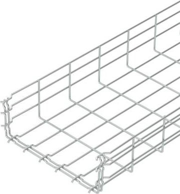 OBO Bettermann Gitterrinne 6002408 in Silber, B/H/L: 30,0 x 10,5 x 300 cm - Bild 1