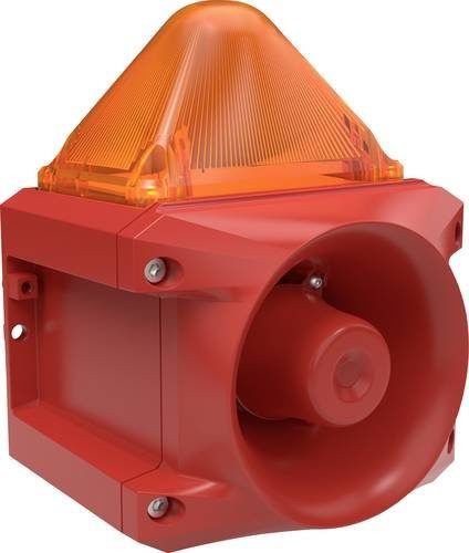 Pfannenberg Kombi-Signalgeber PRO X 10 in Rot aus Aluminium, 230V AC, 116 dB - Bild 1