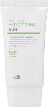 TENZERO Sonnencreme LSF 50+, 50 ml, für empfindliche Haut, Fischkraut-Extrakt