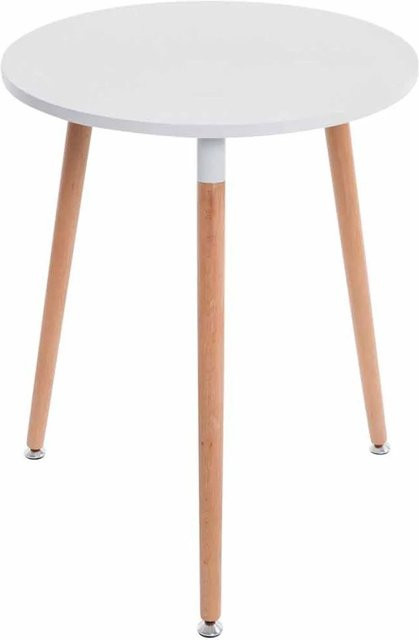 DELUKE Esstisch AMELI Rund, Farbe Weiß, B/T/H: 60 x 60 x 75 cm - Bild 1