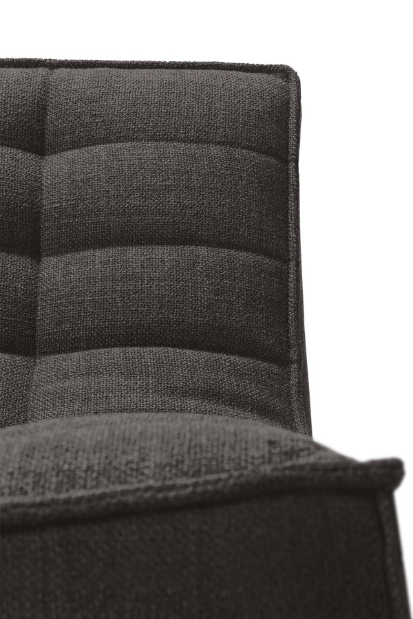 Ethnicraft N701 Modulsofa für 3 Personen, grau, Stoffbezug mit Schaumstoffpolsterung - Bild 4