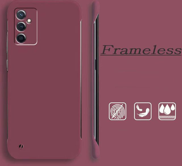 Rahmenlose Schutzhülle aus hartem Scrub-PC für Samsung Galaxy A-Serie in Weinrot - Bild 1