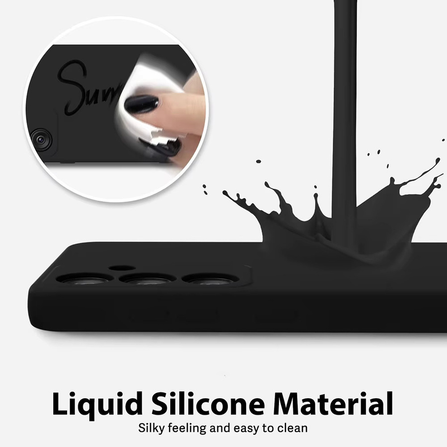 Stoßfeste Silikon TPU Handyhülle für Samsung Galaxy A-Serie in Schwarz - Bild 3