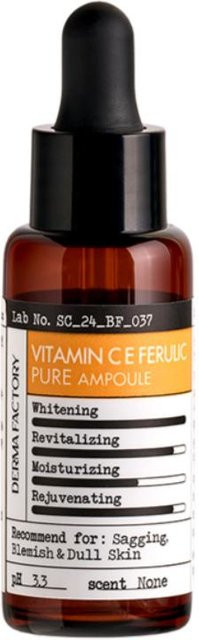 DERMA FACTORY Vitamin CE Ferula-Ampulle Serum, 22 ml, Vitamin C, Ferulasäure - Bild 1