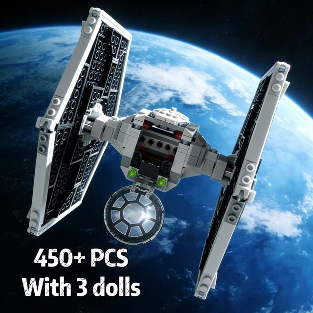 Hot Toys Tie Fighter Space Wars, Modellbausteine, 450 Teile - Bild 1
