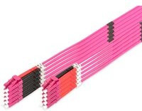 Digitus LWL Patchkabel Duplex LC auf LC Multimode OM4 Farbe: Pink - Bild 1