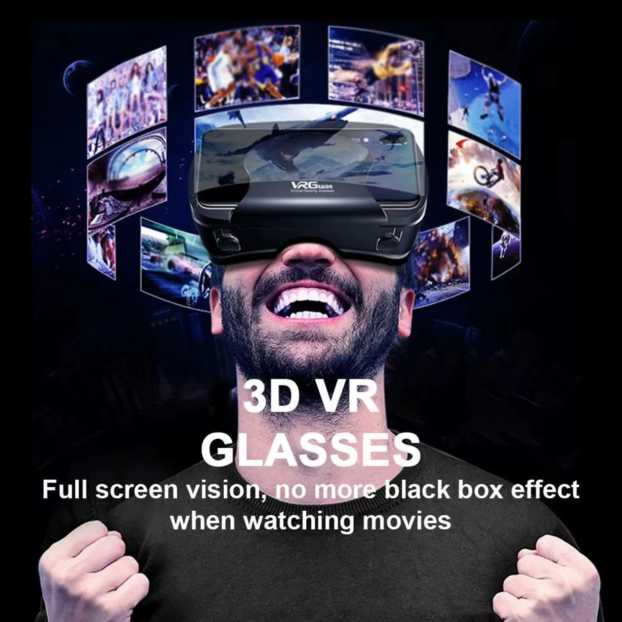 Viar VR Pro Virtual Reality Headset 3D-Brille für Smartphones in Schwarz - Bild 5