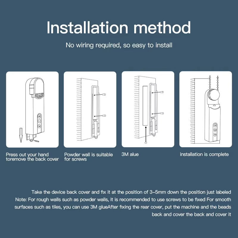 HaveDeer Smarter USB-WLAN-Motor für automatische elektrische Rollos und Vorhänge mit Tuya App-Steuerung, Weiß - Bild 6