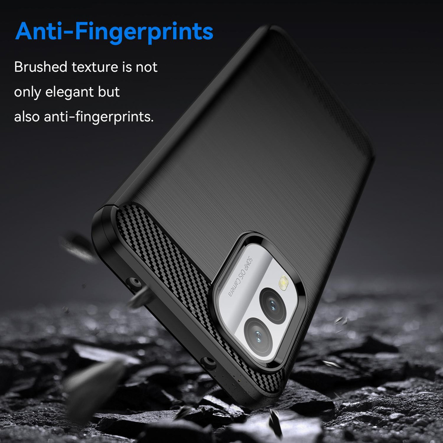 Stoßfeste TPU-Schutzhülle mit Kohlefasertextur für Nokia X30 X100 XR20 X10 X20 in Schwarz - Bild 2