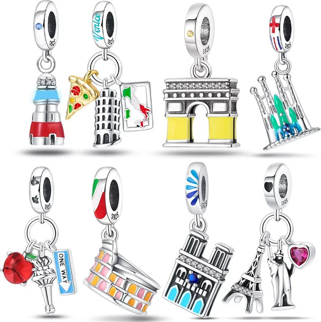 Chanrms Charms, 925 Silber, Architekturserie, Damen - Bild 1