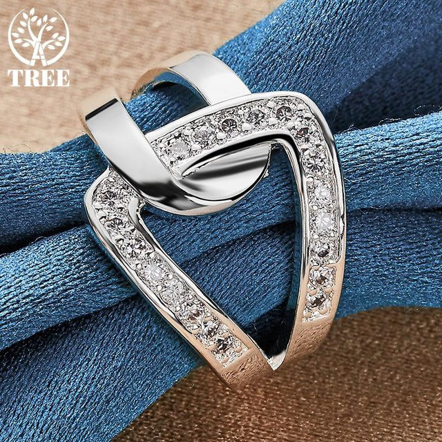 AliZero Ring 925 Silber, Zirkonia, Damen, grau - Bild 1
