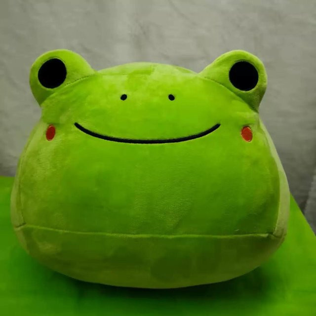 Kidsly Kawaii Frosch Grüner Kopf Plüschtier, Grün, ab 0 Jahren - Bild 1