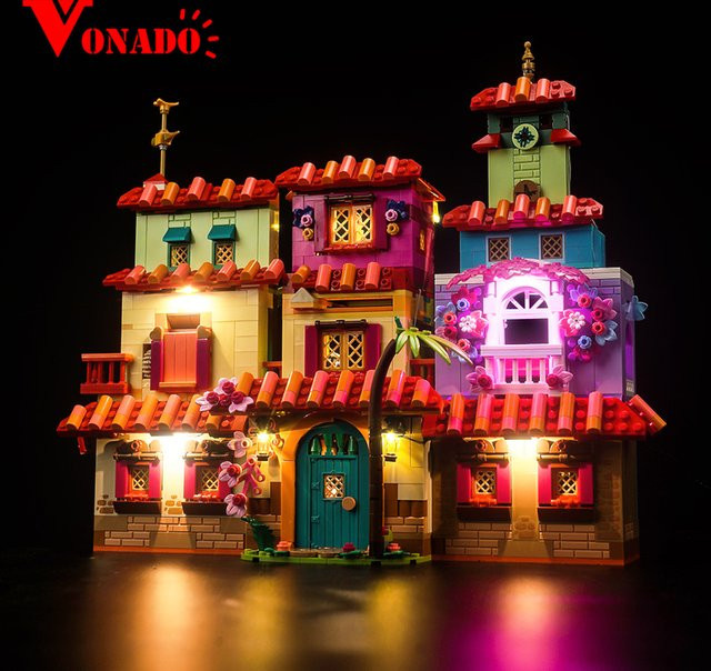Vonado LED Lichtset 5V für das Magische Madrid Hausbau Stein Set - Bild 1